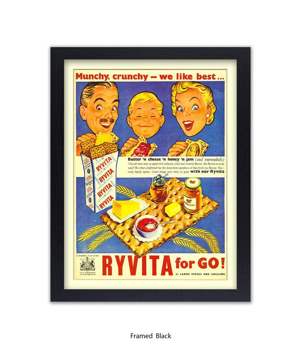 For go! - Munchy, Crunchy - Art Print