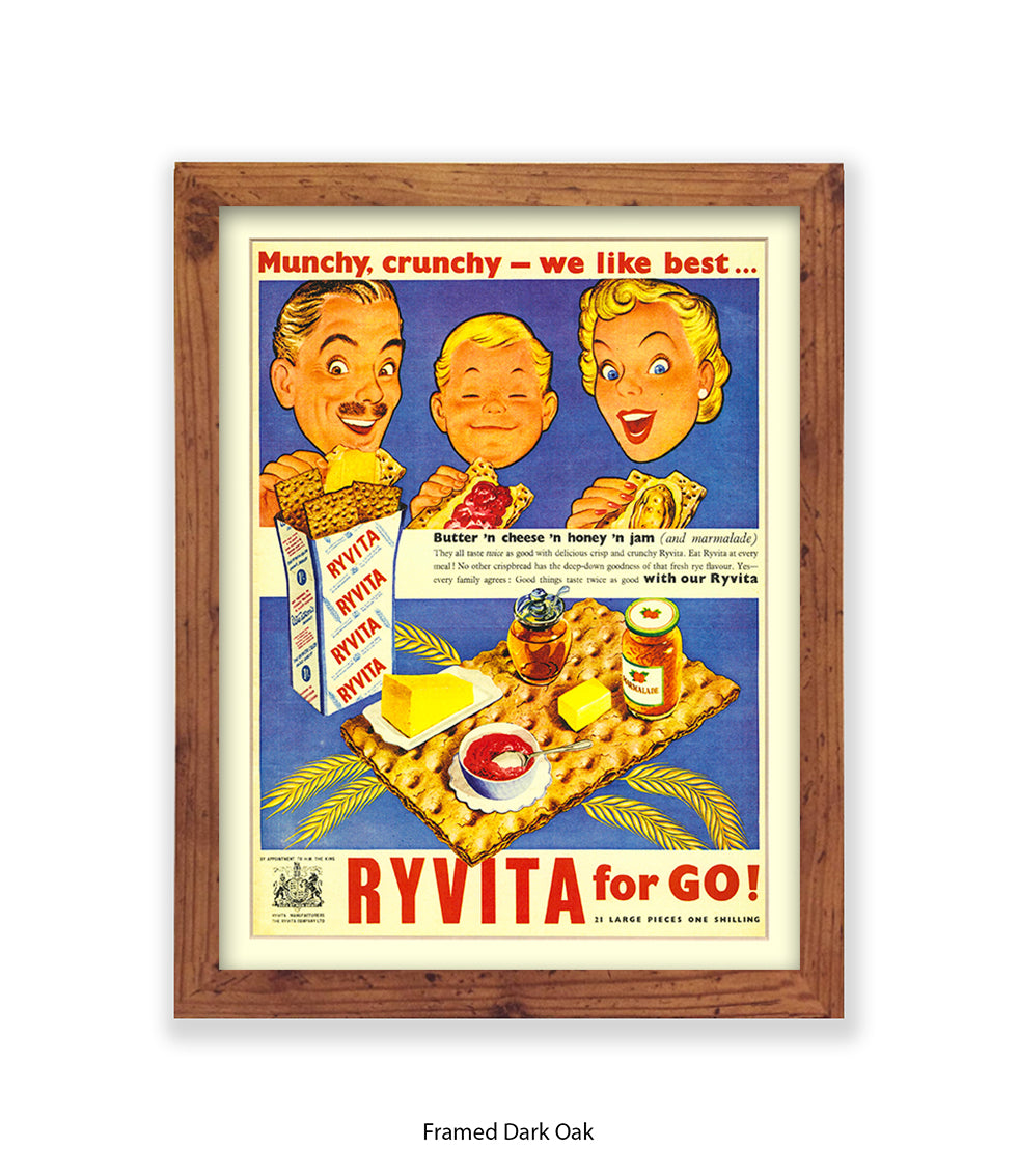 For go! - Munchy, Crunchy - Art Print