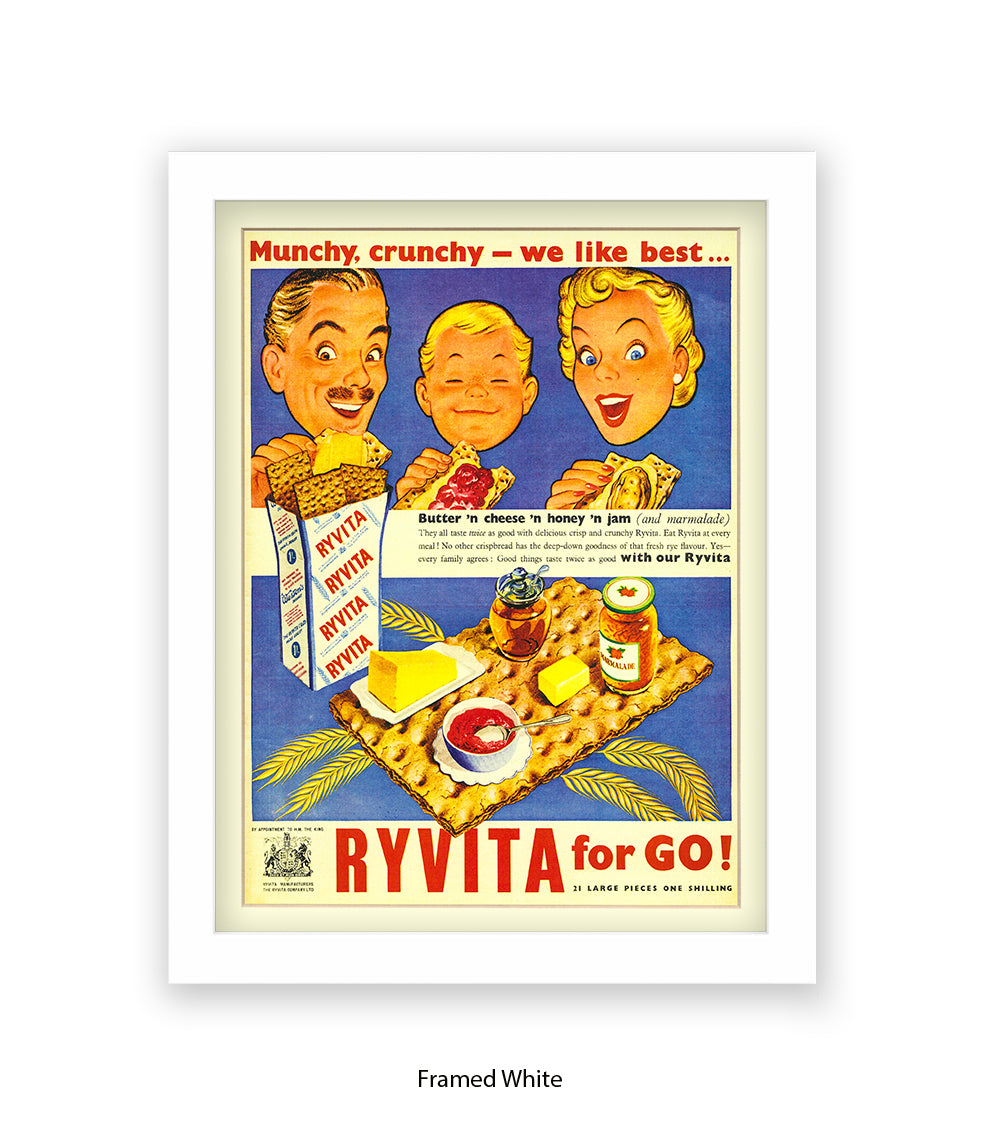 For go! - Munchy, Crunchy - Art Print