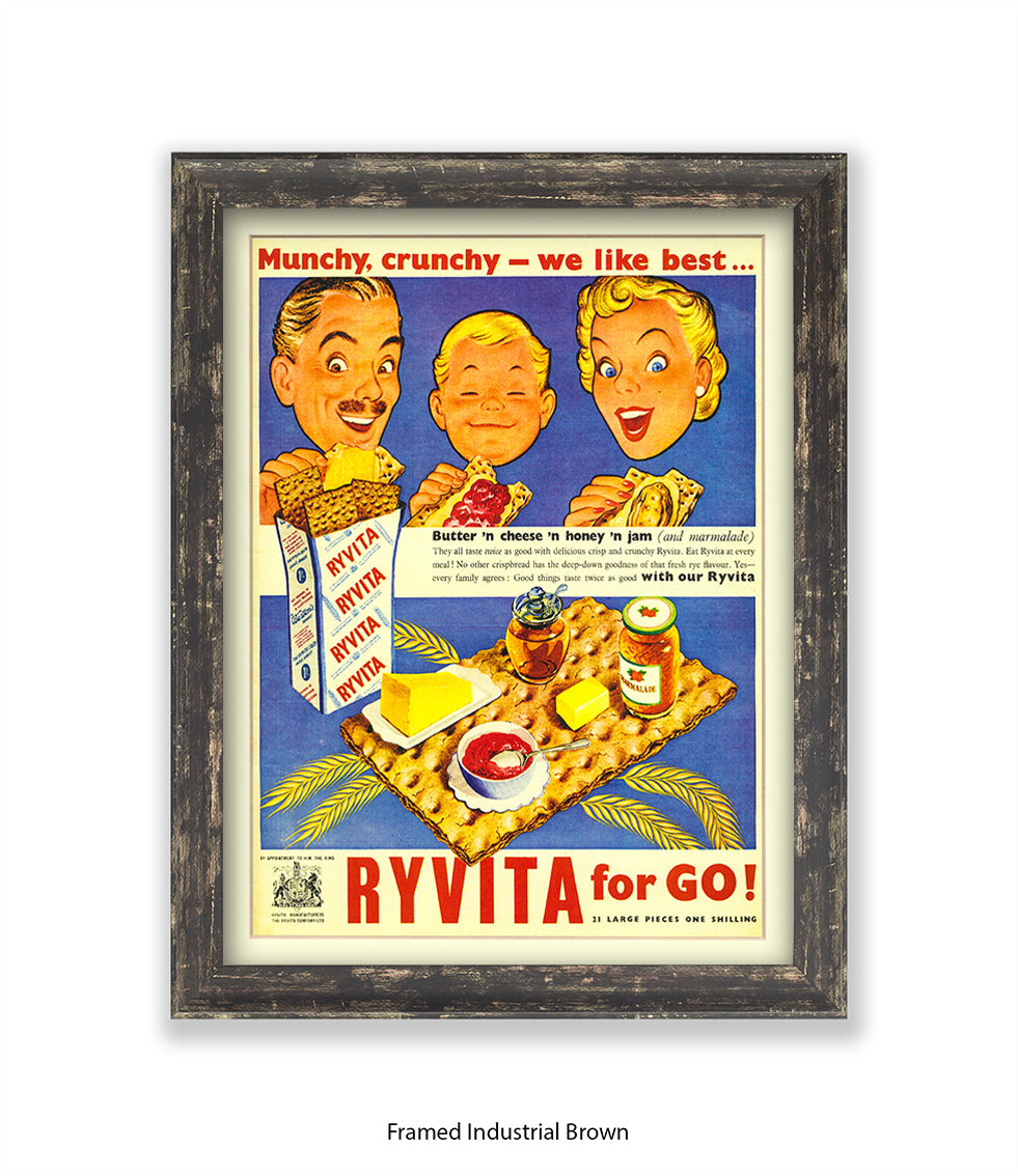 For go! - Munchy, Crunchy - Art Print