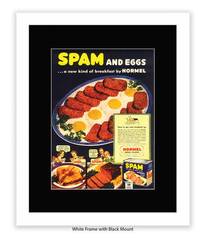 Spam and Eggs  Fried Breakfast  - Art Print