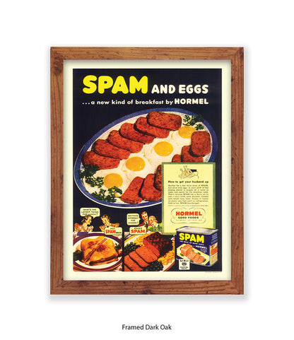 Spam and Eggs  Fried Breakfast  - Art Print