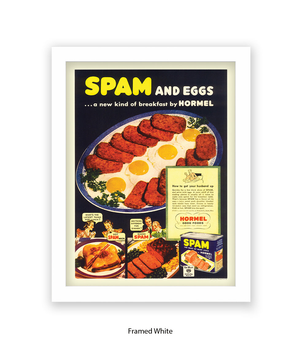 Spam and Eggs  Fried Breakfast  - Art Print