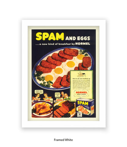 Spam and Eggs  Fried Breakfast  - Art Print