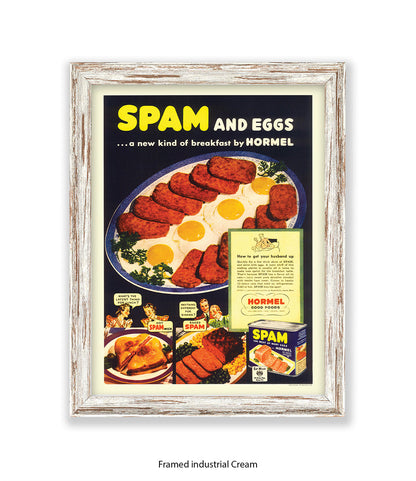 Spam and Eggs  Fried Breakfast  - Art Print