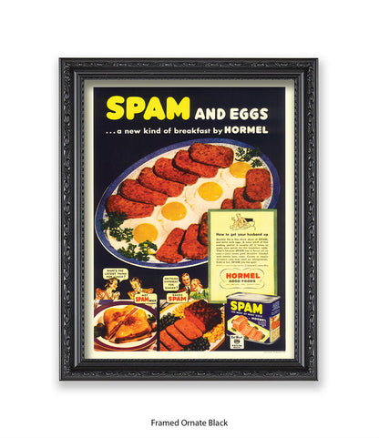 Spam and Eggs  Fried Breakfast  - Art Print