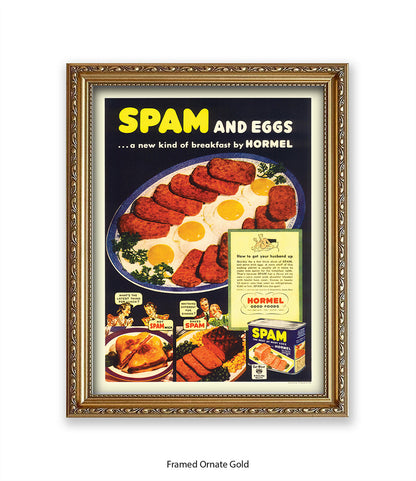 Spam and Eggs  Fried Breakfast  - Art Print