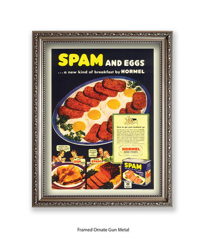 Spam and Eggs  Fried Breakfast  - Art Print