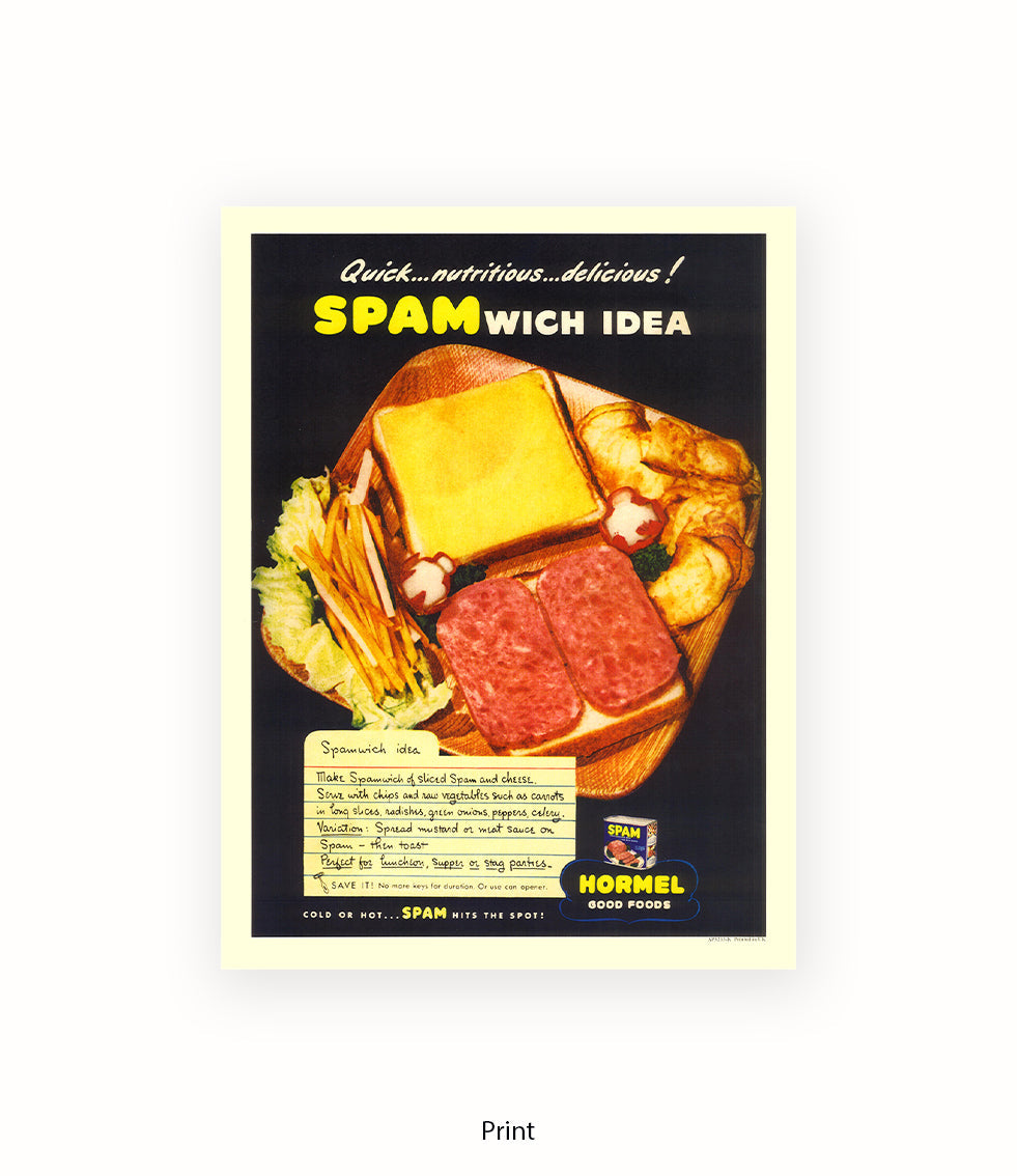 Spamwich Idea- Hormel - Art Print