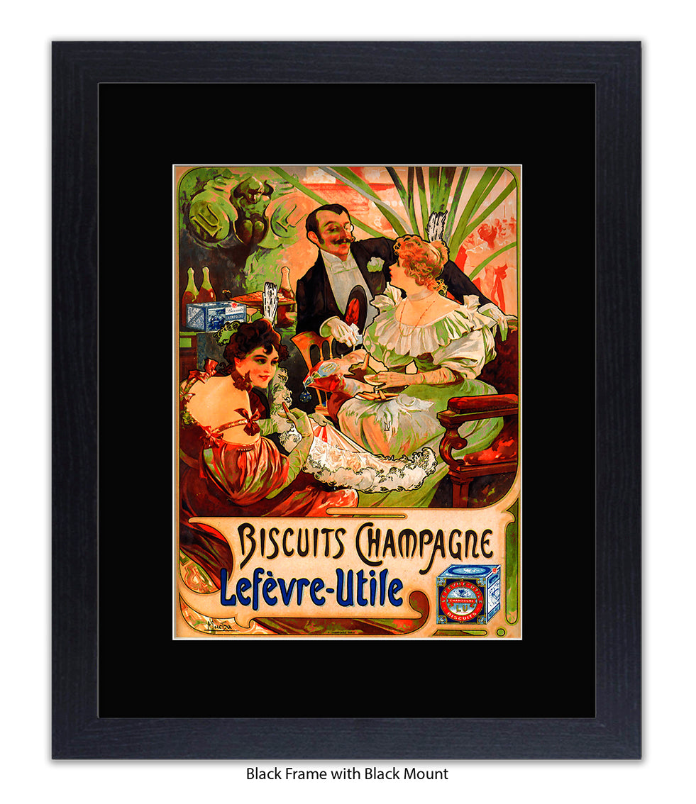 Biscuits Champagne - Lefevre - Utile 3 People - Art Print