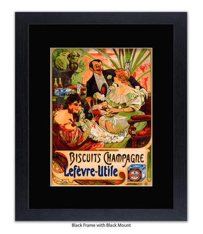 Biscuits Champagne - Lefevre - Utile 3 People - Art Print