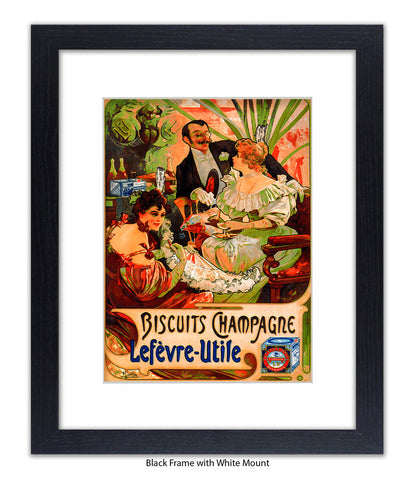 Biscuits Champagne - Lefevre - Utile 3 People - Art Print