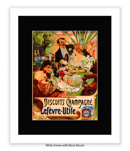 Biscuits Champagne - Lefevre - Utile 3 People - Art Print