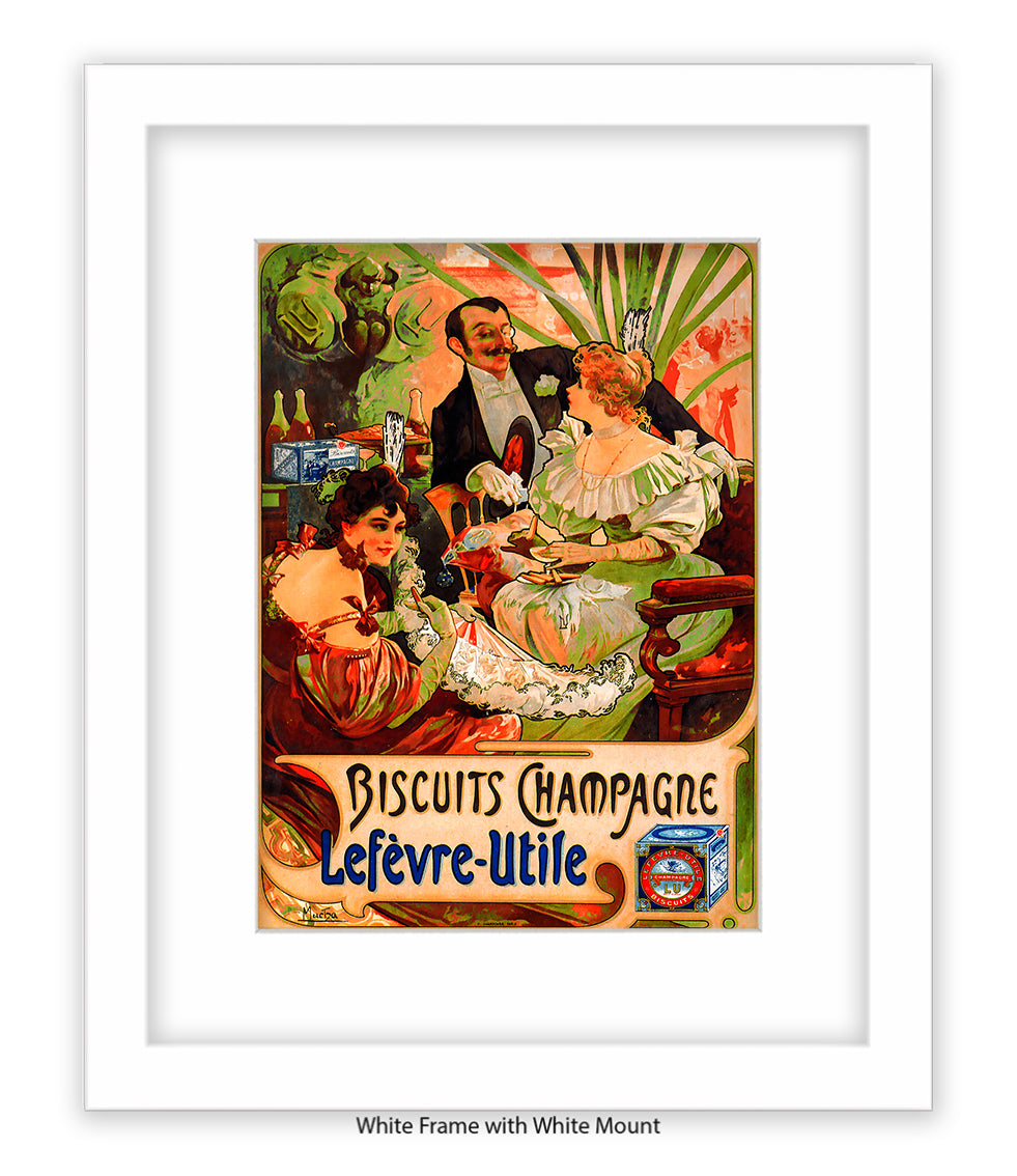 Biscuits Champagne - Lefevre - Utile 3 People - Art Print