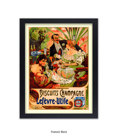 Biscuits Champagne - Lefevre - Utile 3 People - Art Print