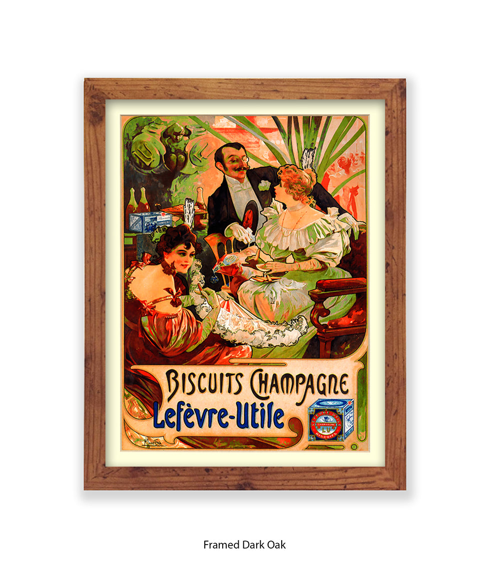 Biscuits Champagne - Lefevre - Utile 3 People - Art Print