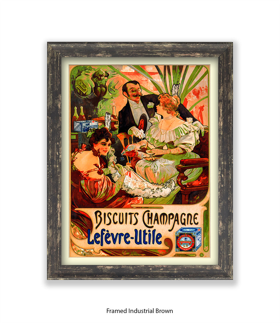 Biscuits Champagne - Lefevre - Utile 3 People - Art Print