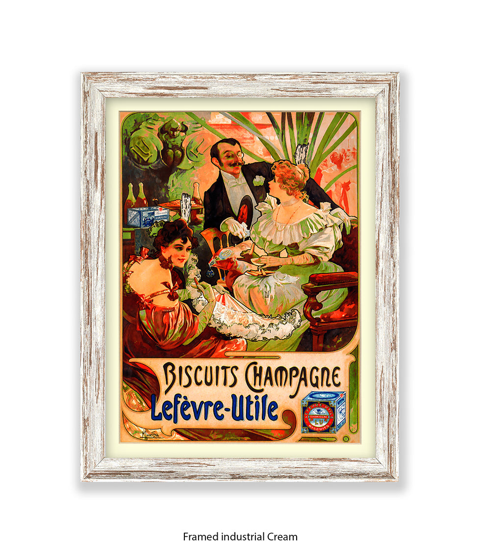 Biscuits Champagne - Lefevre - Utile 3 People - Art Print