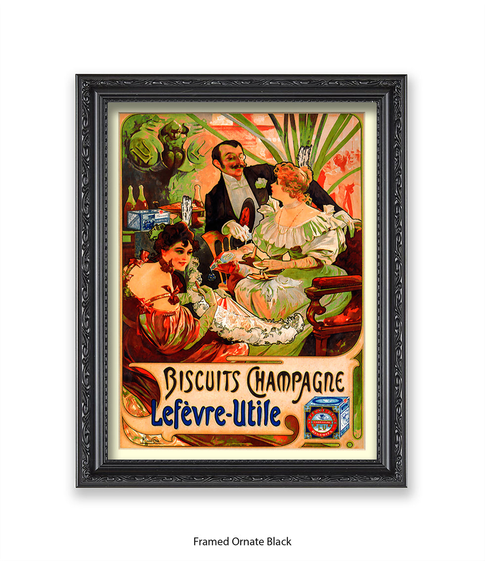 Biscuits Champagne - Lefevre - Utile 3 People - Art Print