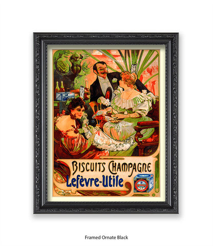 Biscuits Champagne - Lefevre - Utile 3 People - Art Print