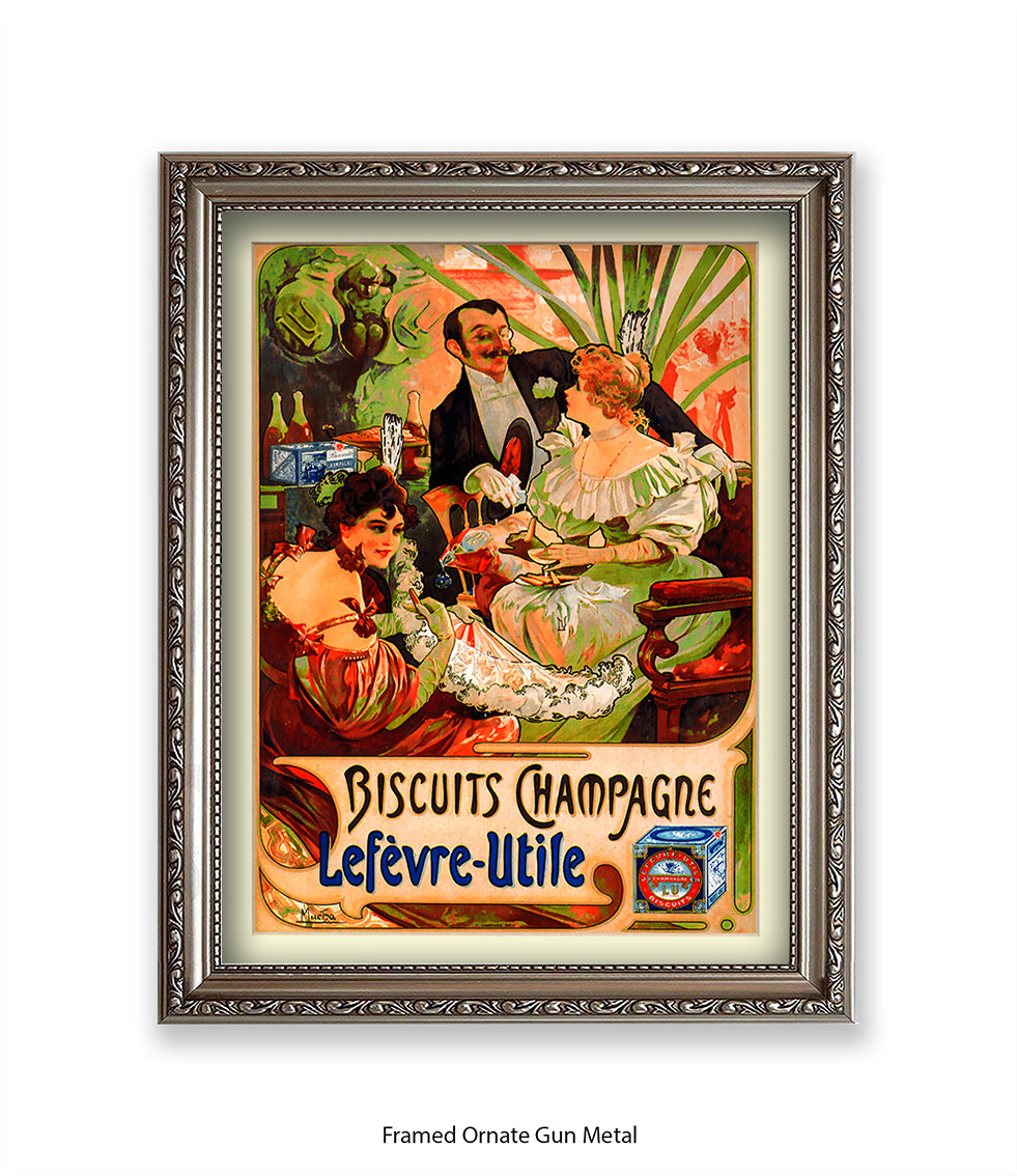 Biscuits Champagne - Lefevre - Utile 3 People - Art Print