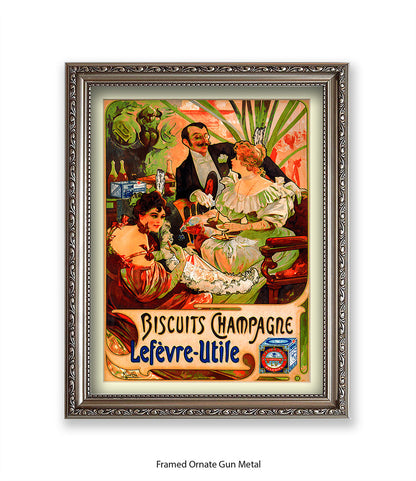Biscuits Champagne - Lefevre - Utile 3 People - Art Print