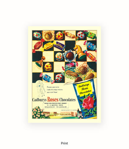 Cadbury's Roses - Art Print
