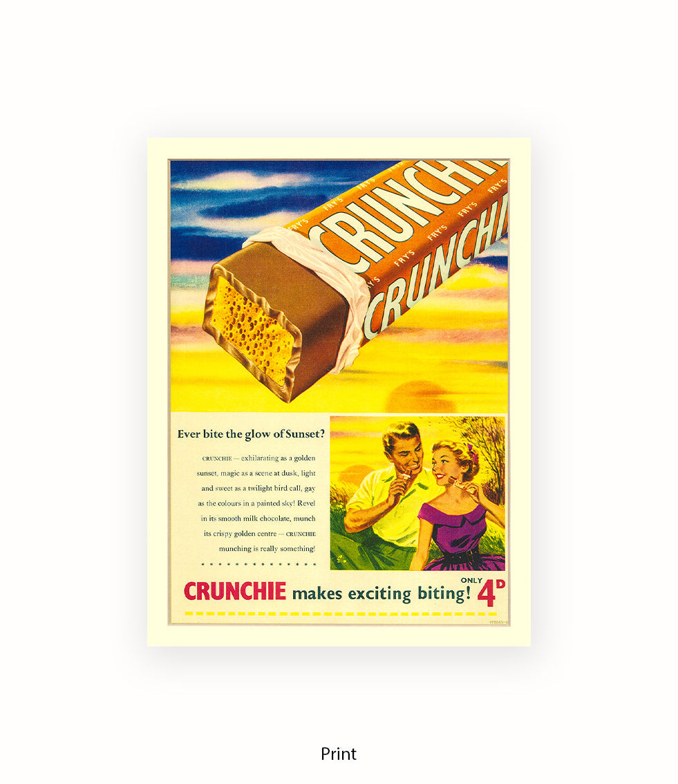 Crunchie - Makes Exciting Biting - Art Print