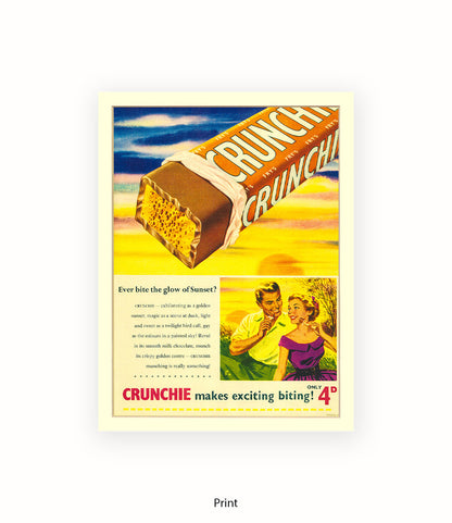 Crunchie - Makes Exciting Biting - Art Print