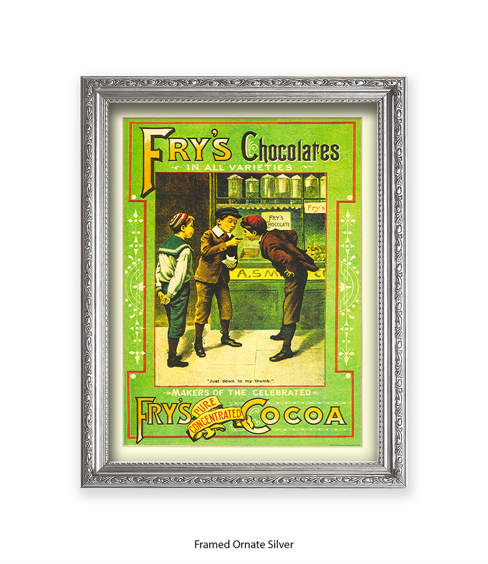 Fry's Milk Chocolate - 3 Boys - Art Print