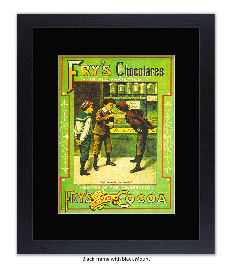 Fry's Milk Chocolate - 3 Boys - Art Print