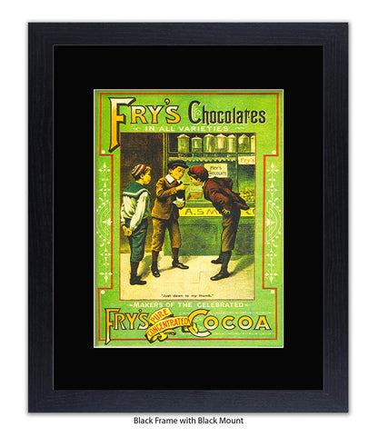Fry's Milk Chocolate - 3 Boys - Art Print