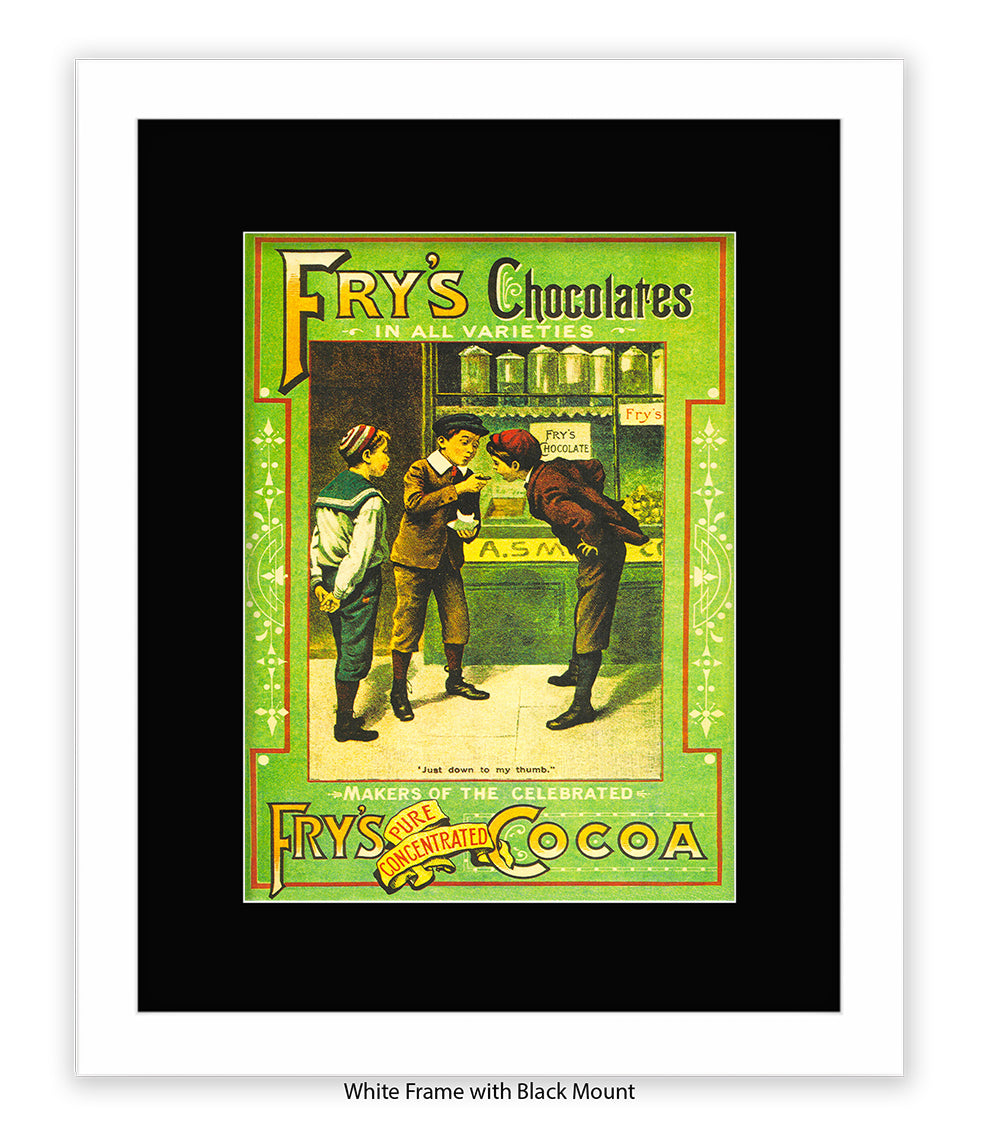 Fry's Milk Chocolate - 3 Boys - Art Print