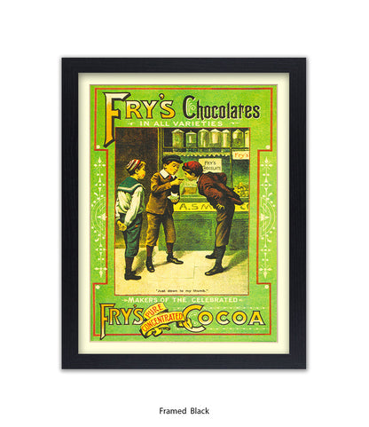 Fry's Milk Chocolate - 3 Boys - Art Print