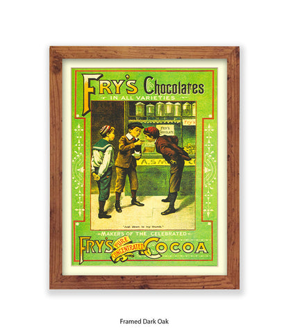 Fry's Milk Chocolate - 3 Boys - Art Print