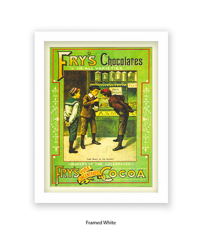 Fry's Milk Chocolate - 3 Boys - Art Print
