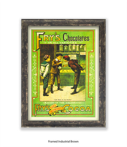 Fry's Milk Chocolate - 3 Boys - Art Print