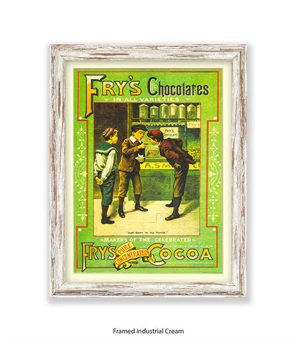Fry's Milk Chocolate - 3 Boys - Art Print