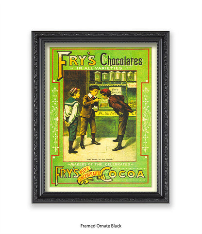Fry's Milk Chocolate - 3 Boys - Art Print