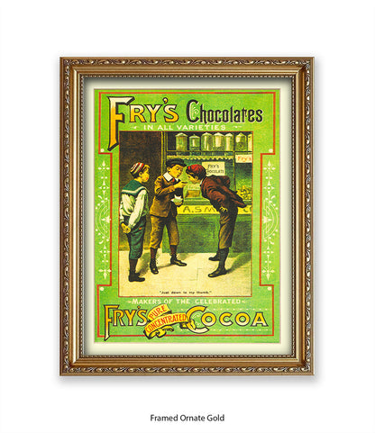 Fry's Milk Chocolate - 3 Boys - Art Print