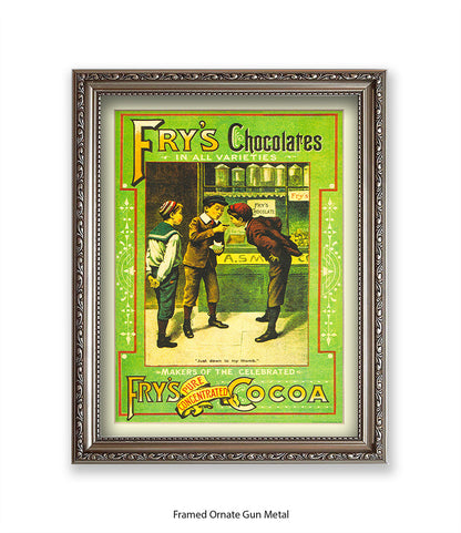 Fry's Milk Chocolate - 3 Boys - Art Print