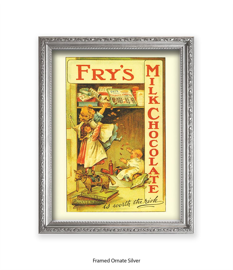 Fry's Milk Chocolate - its worth the risk - Art Print