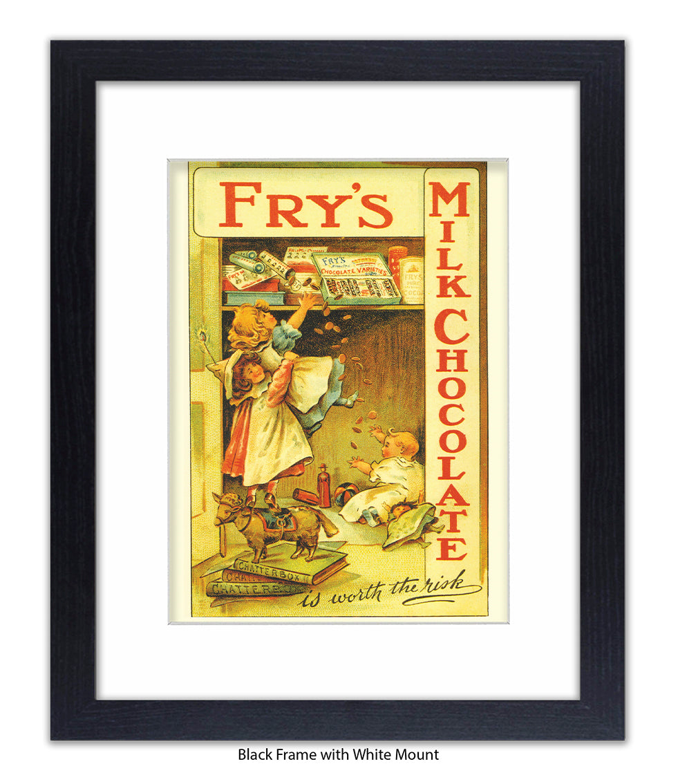 Fry's Milk Chocolate - its worth the risk - Art Print