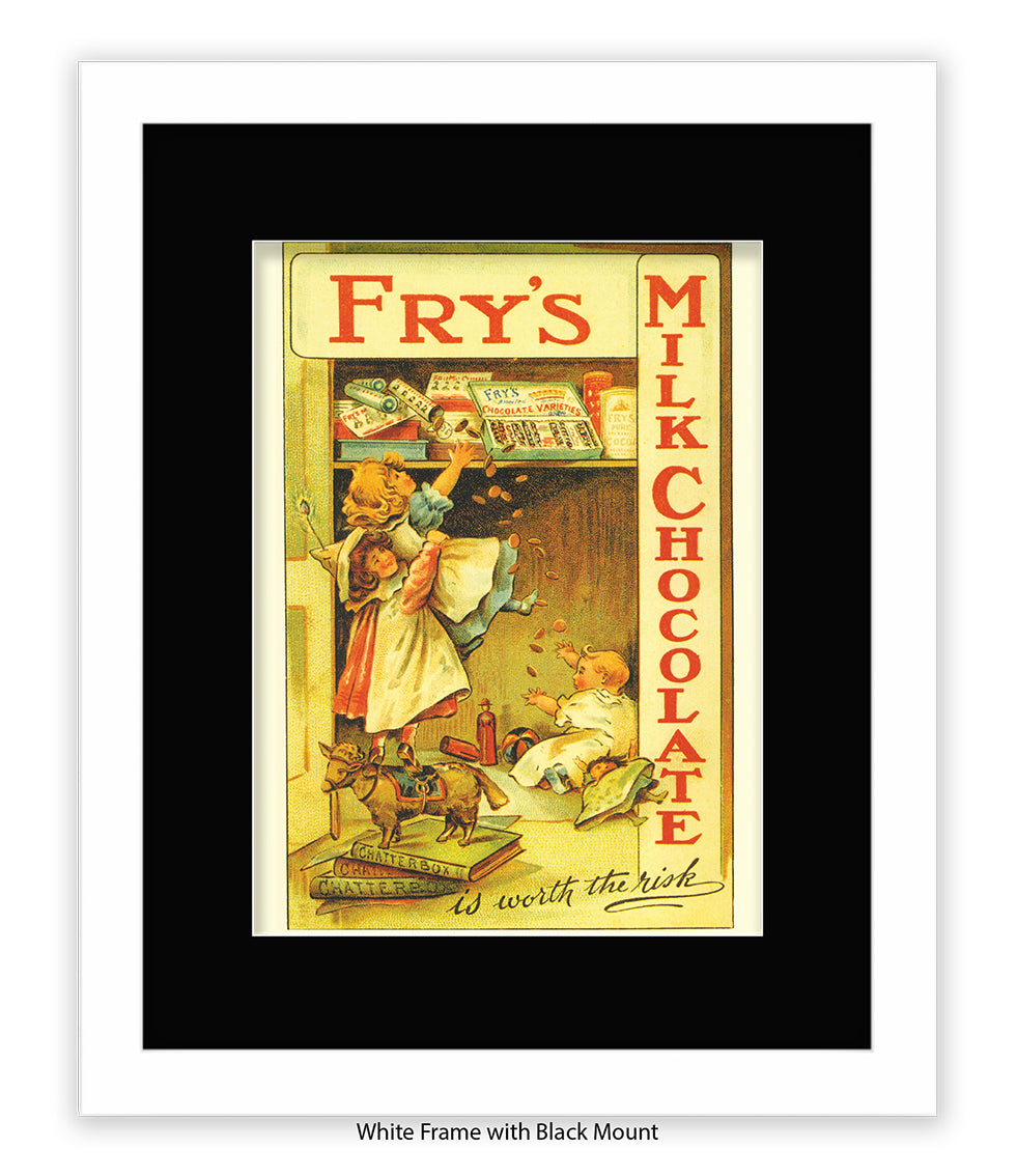 Fry's Milk Chocolate - its worth the risk - Art Print