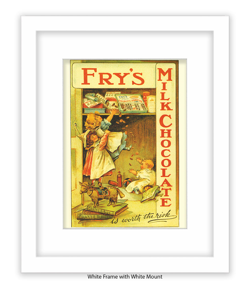 Fry's Milk Chocolate - its worth the risk - Art Print