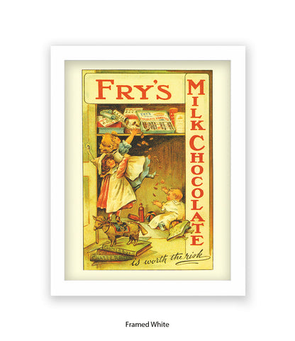 Fry's Milk Chocolate - its worth the risk - Art Print