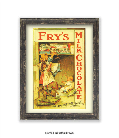 Fry's Milk Chocolate - its worth the risk - Art Print