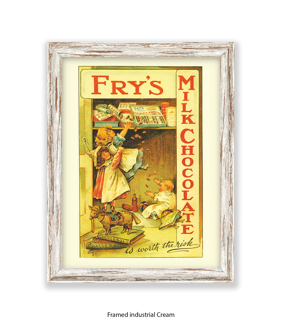 Fry's Milk Chocolate - its worth the risk - Art Print