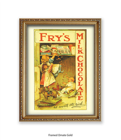 Fry's Milk Chocolate - its worth the risk - Art Print