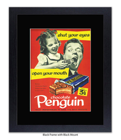 Penguin - Open Your Mouth - Art Print